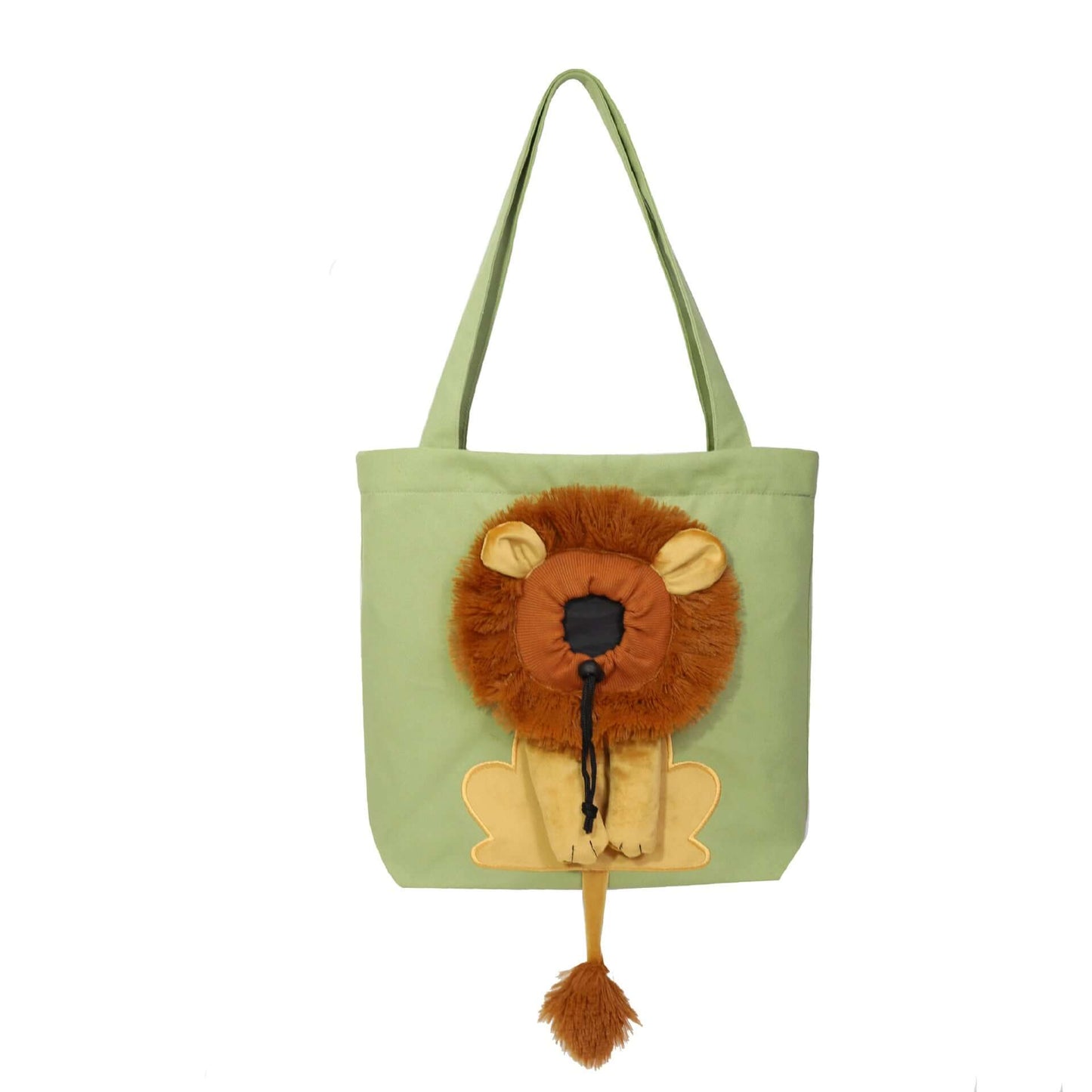 Pet Shoulder Bag zipper closure shown up close for security