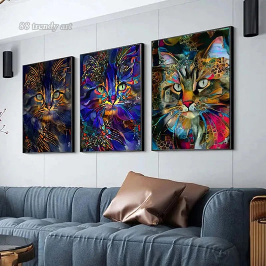Abstract Colorful Pop Art Cat Canvas Wall Decor🐾 Bring Color and Personality to Your Walls
Transform your living space with this Abstract Colorful Pop Art Cat Canvas Wall Decor! Featuring playful pop art-inspirHappy PawsHappy PawsAbstract Colorful Pop Art