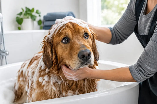 How to Bathe an Anxious Dog Without the Drama