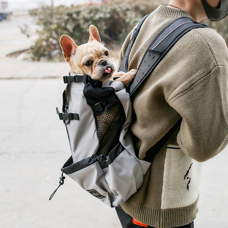 Portable Dog Carrier Backpack - Hands-Free Travel Pet Bag