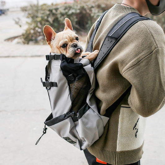 Portable Dog Carrier Backpack - Hands-Free Travel Pet Bag