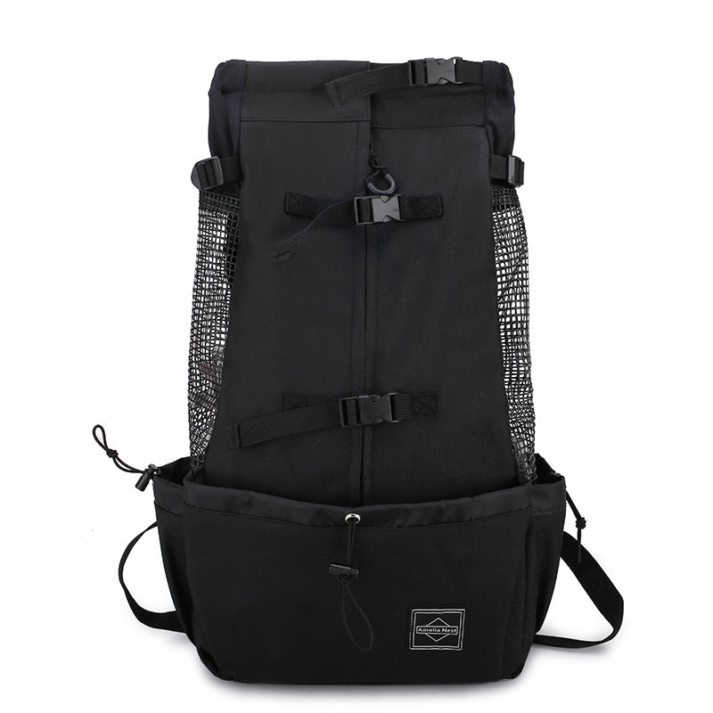 Portable Dog Carrier Backpack - Hands-Free Travel Pet Bag