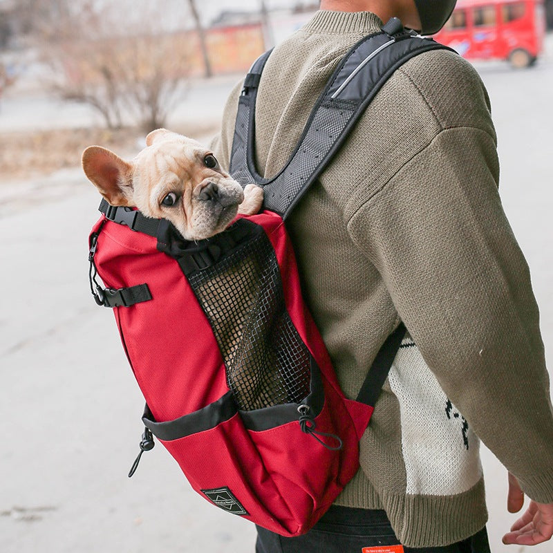 Portable Dog Carrier Backpack - Hands-Free Travel Pet Bag