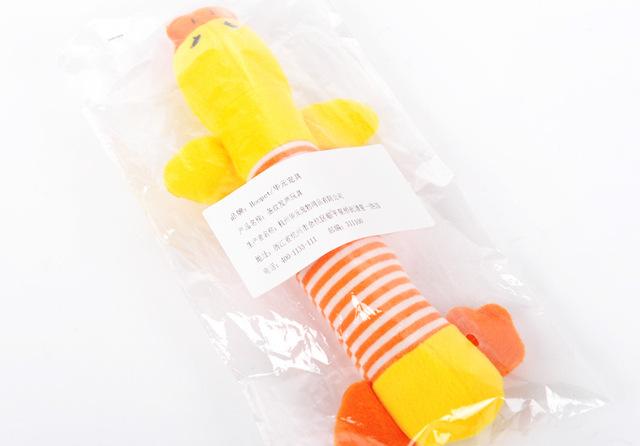 Squeaky Plush Dog Toy - Funny Sound Interactive Chew Toy