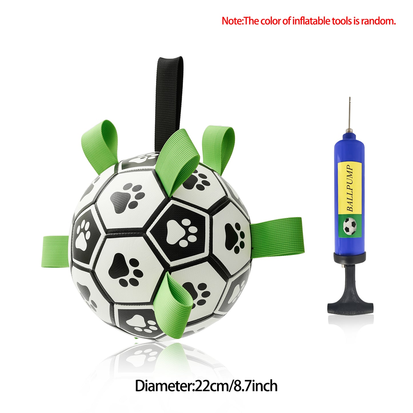 Interactive Dog Football - Inflatable Soccer Training Ball for Dogs