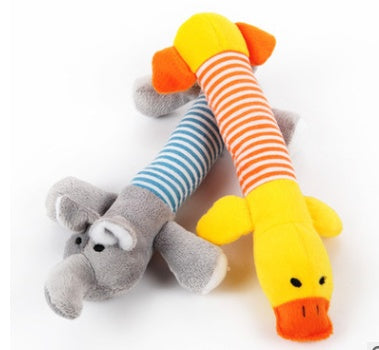 Squeaky Plush Dog Toy - Funny Sound Interactive Chew Toy