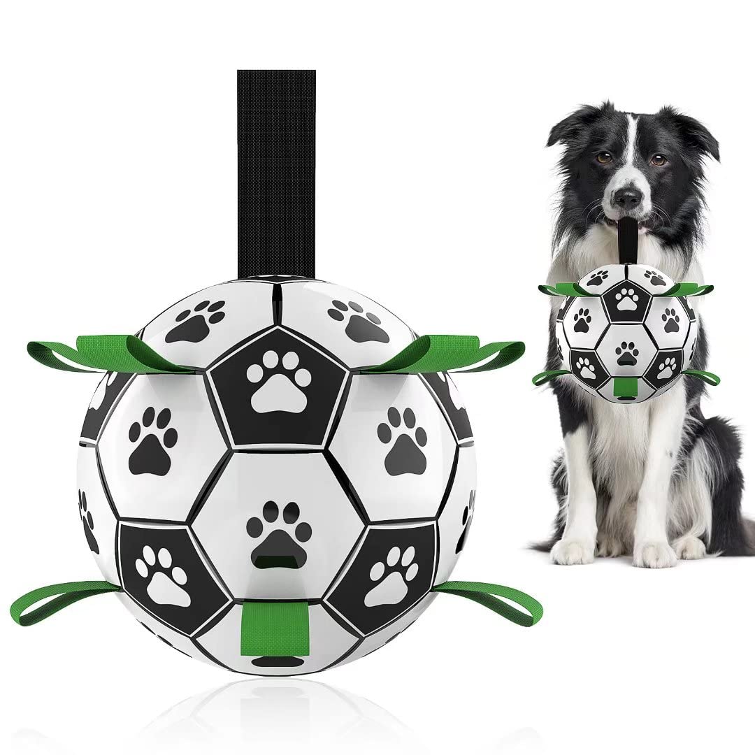 Interactive Dog Football - Inflatable Soccer Training Ball for Dogs