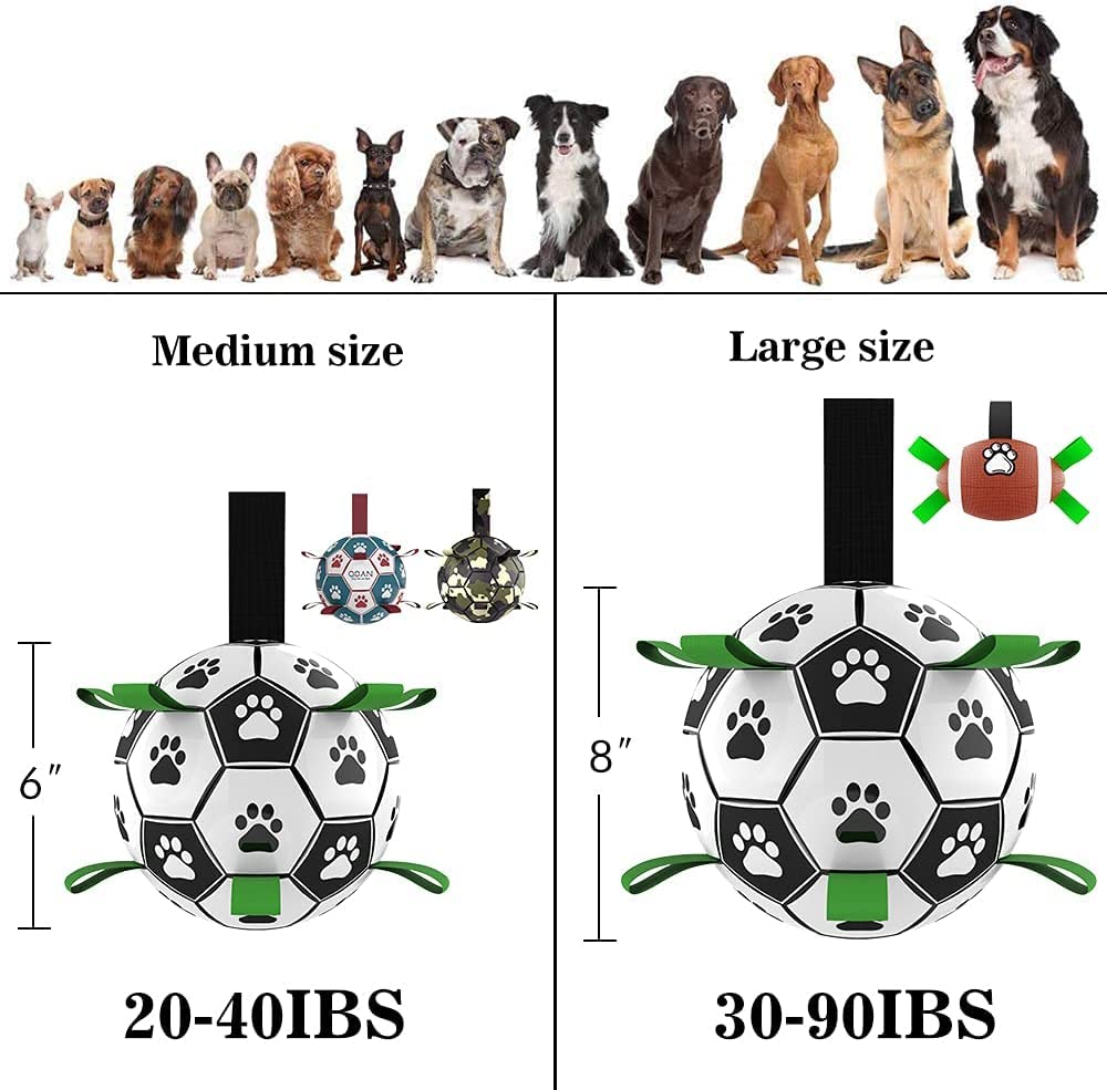 Interactive Dog Football - Inflatable Soccer Training Ball for Dogs