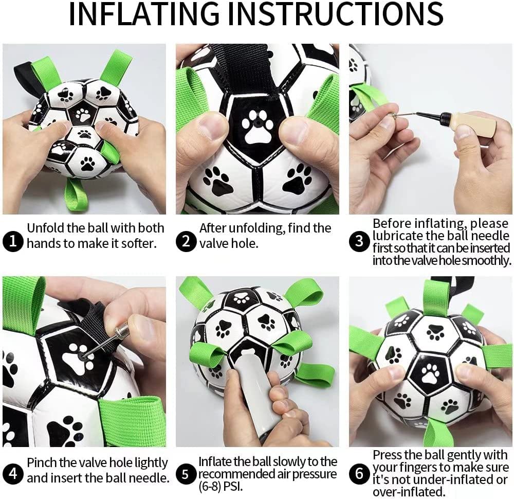 Interactive Dog Football - Inflatable Soccer Training Ball for Dogs