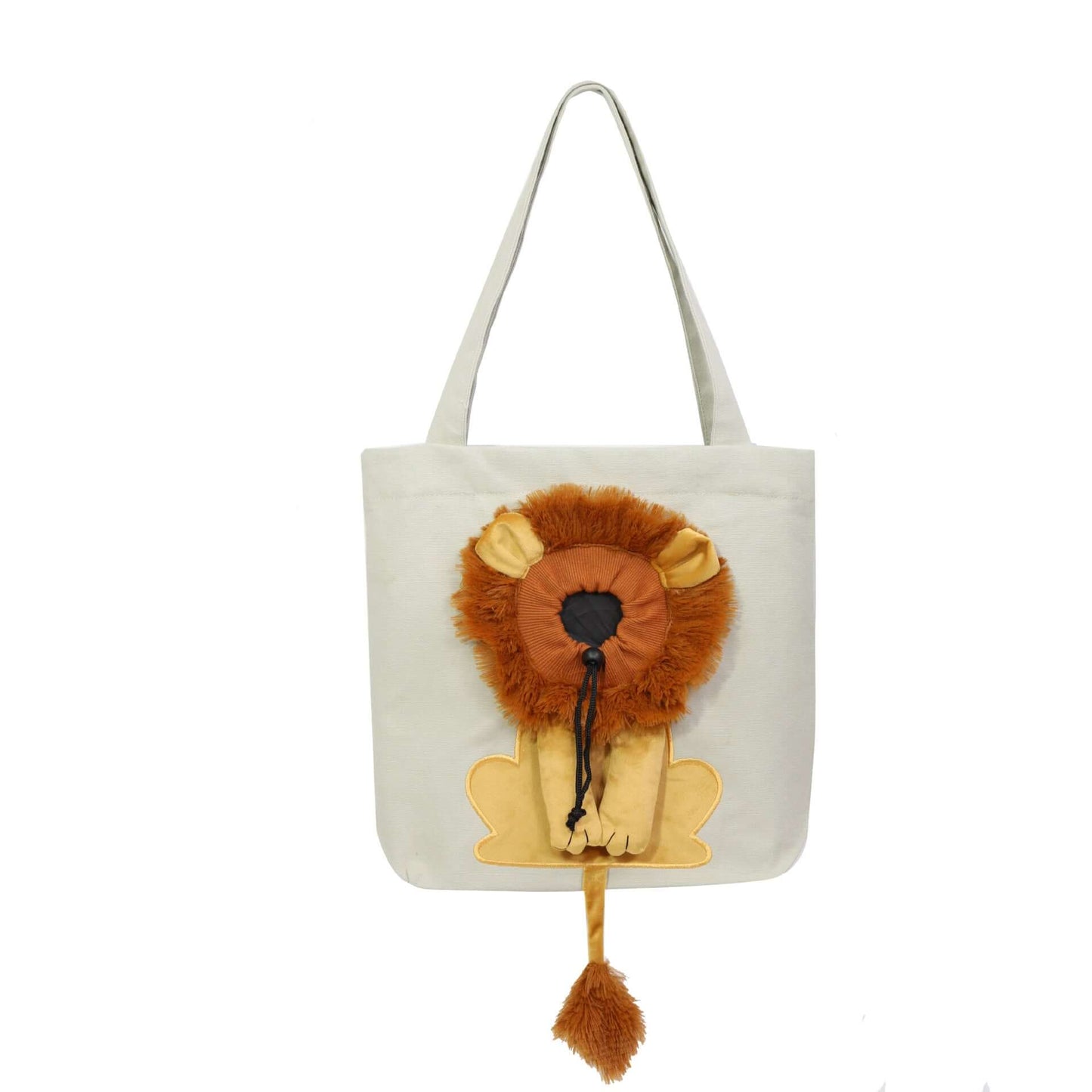 Lion Design Pet Carrier Bag - Breathable Travel Sling