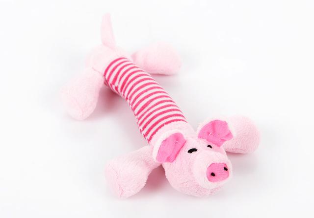 Squeaky Plush Dog Toy - Funny Sound Interactive Chew Toy