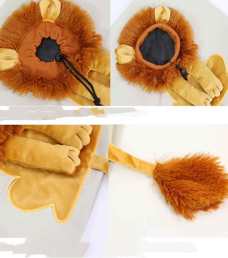 Lion Design Pet Carrier Bag - Breathable Travel Sling