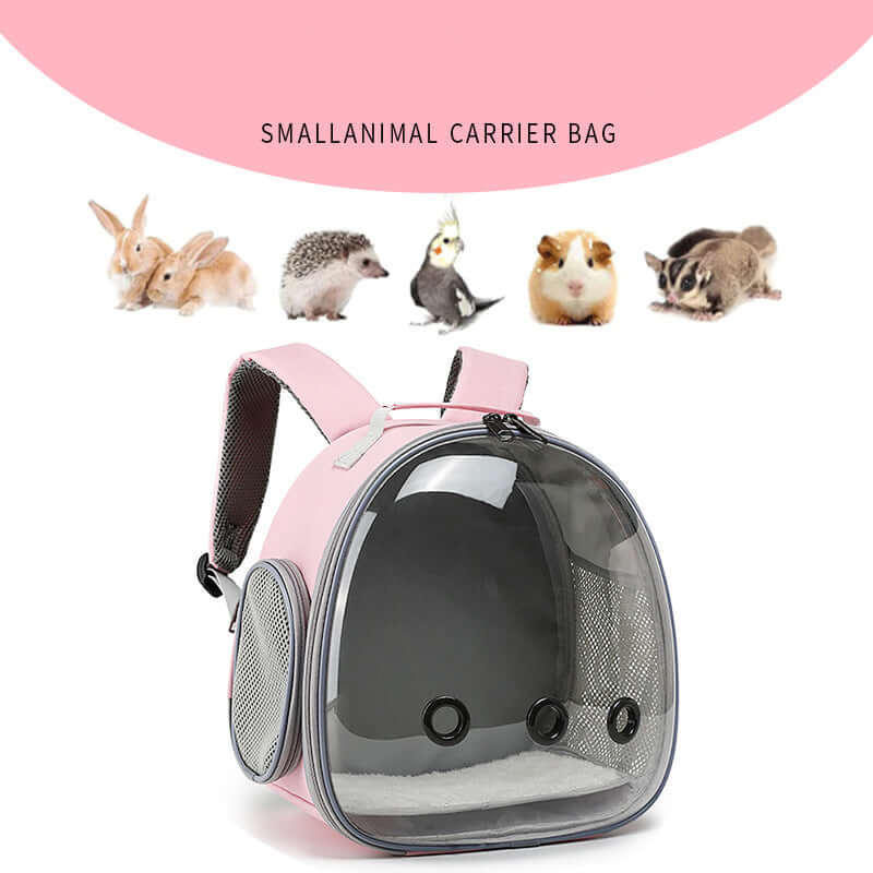 Transparent Small Animal Carrier Backpack - Bubble Travel Bag