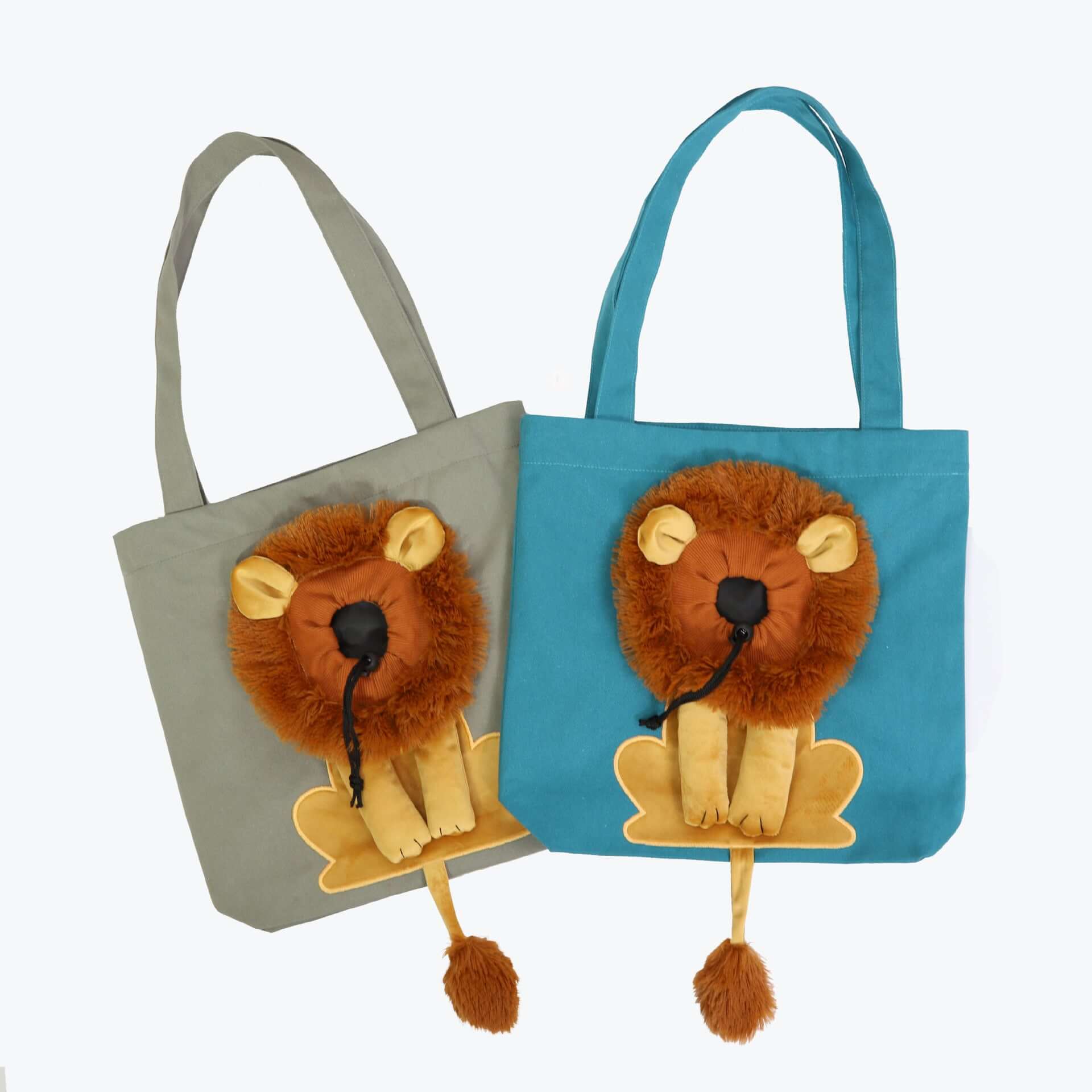 Lion Design Pet Carrier Bag - Breathable Travel Sling