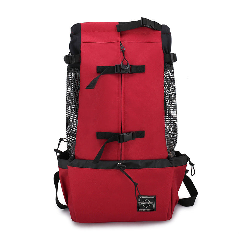 Portable Dog Carrier Backpack - Hands-Free Travel Pet Bag