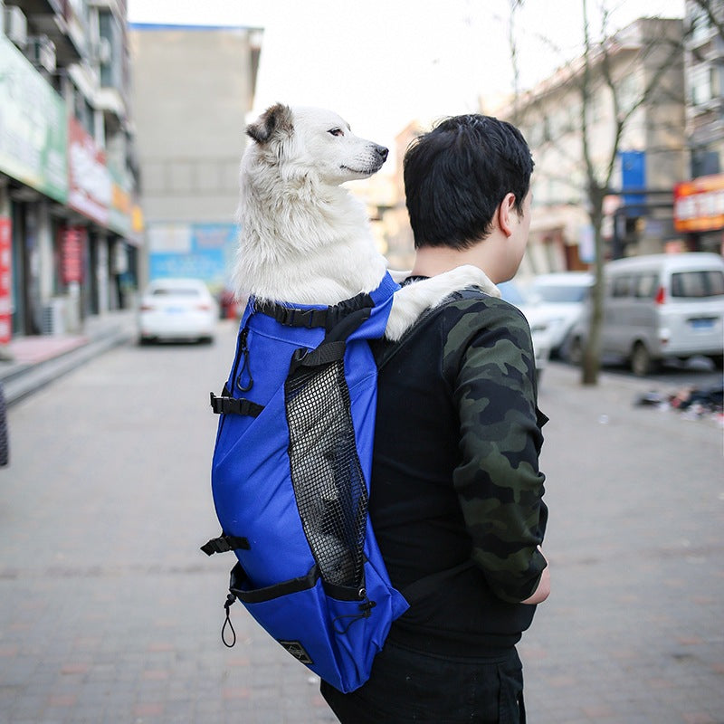 Portable Dog Carrier Backpack - Hands-Free Travel Pet Bag