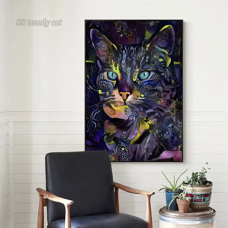 Abstract Colorful Pop Art Cat Canvas Wall Decor🐾 Bring Color and Personality to Your Walls

Transform your living space with this Abstract Colorful Pop Art Cat Canvas Wall Decor! Featuring playful pop art-inspirHappy PawsHappy PawsAbstract Colorful Pop Art