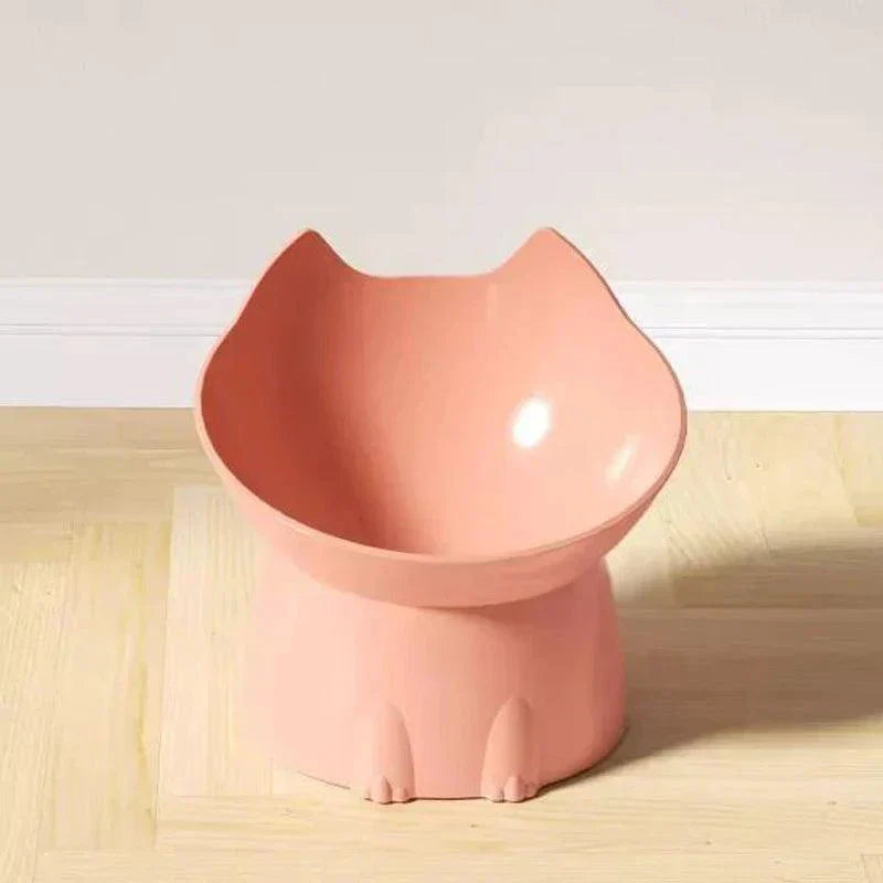 Elevated Cat Dog Neck Supporting Bowl