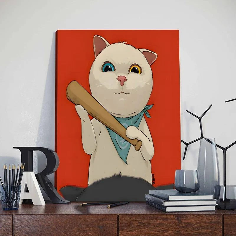 Funny Cute Cat Framed Canvas Wall Art🐾 Quirky Wall Art for Cat Lovers
Bring a playful touch to your space with this Funny Cute Cat Framed Canvas Wall Art! Featuring an adorable cat holding a phone, thiHappy PawsHappy PawsFunny Cute Cat Framed Canvas