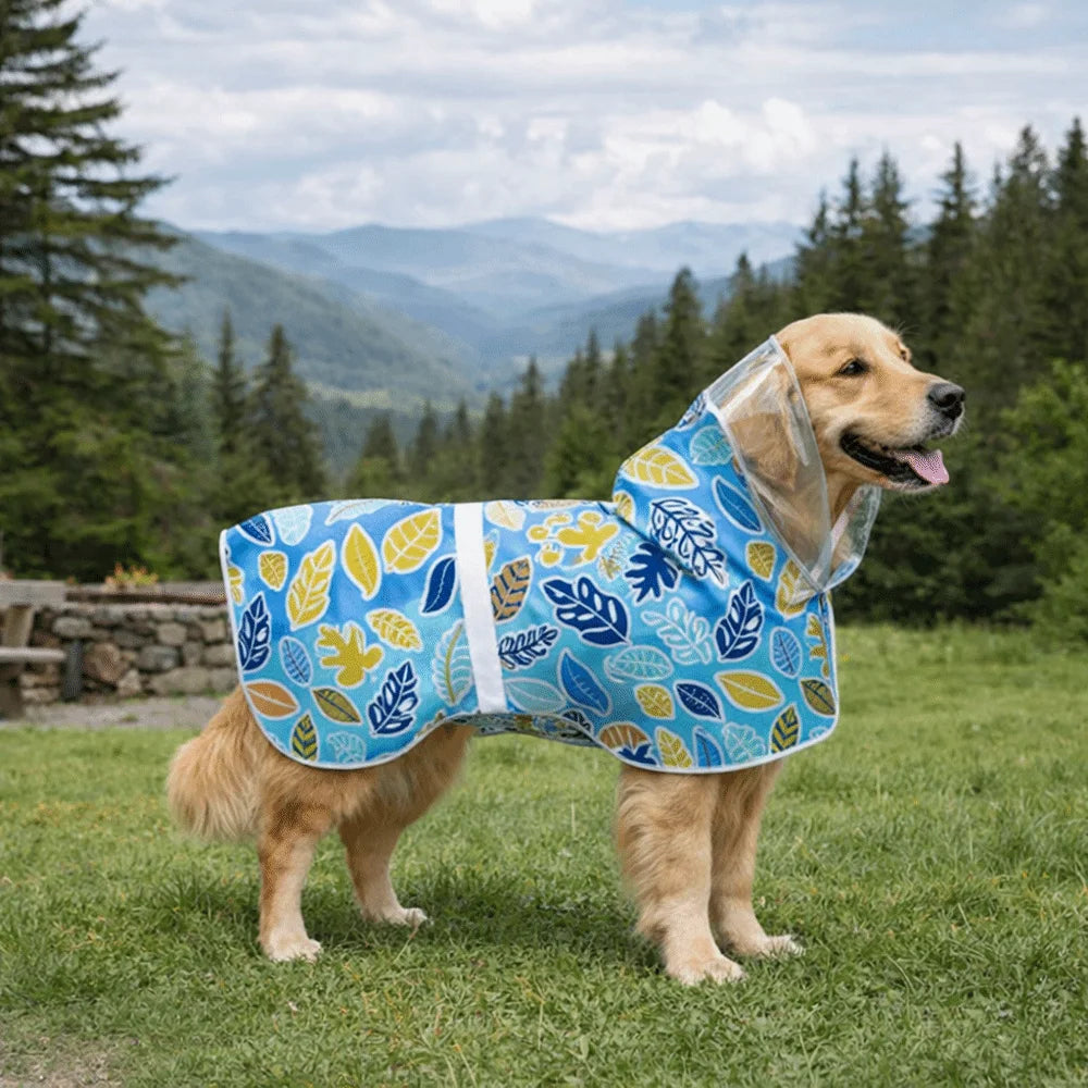 Adjustable Reflective Waterproof Dog Raincoat Jacket