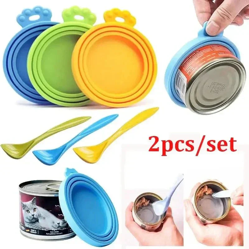 Colorful Reusable Pets Food Can Covers