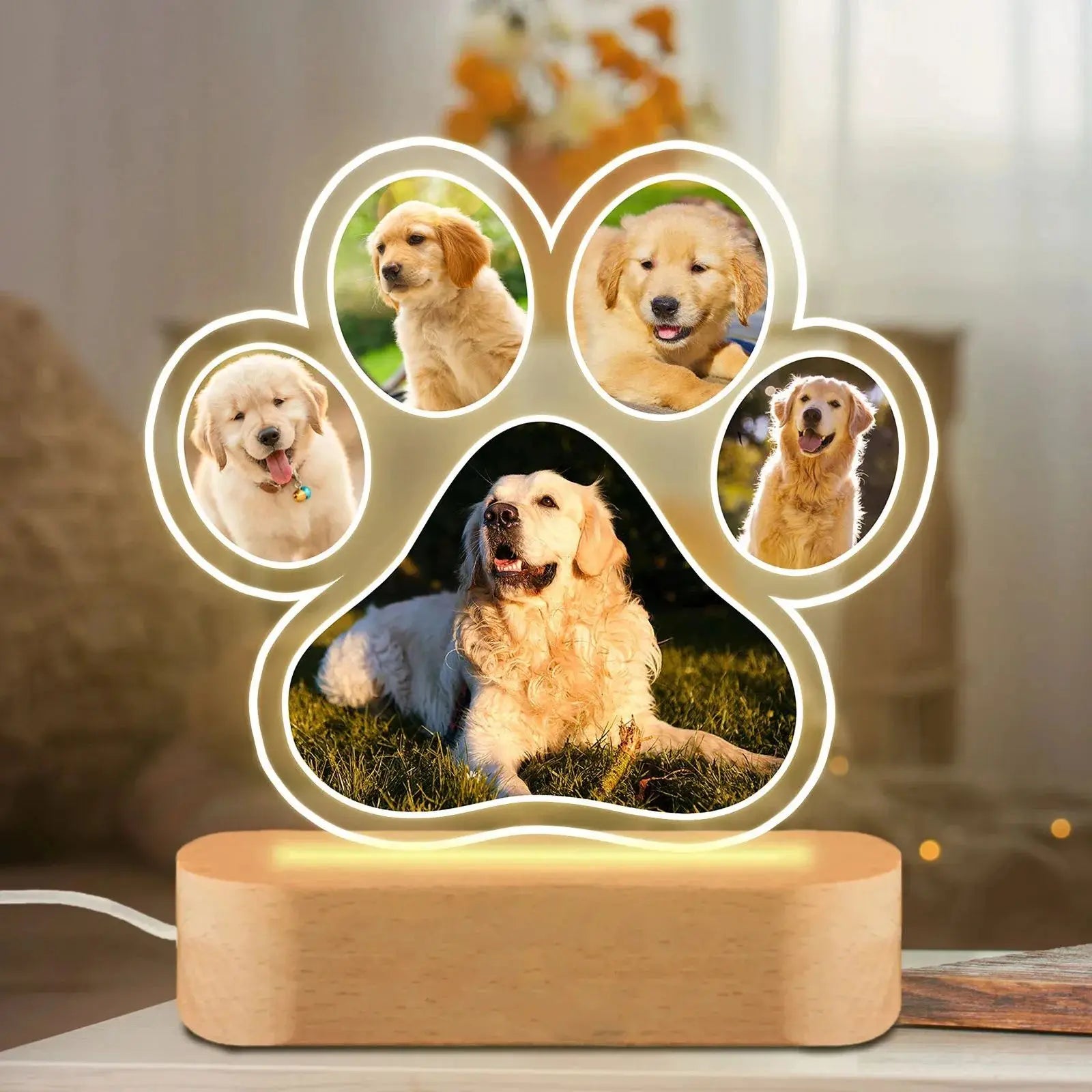 Personalized Dog Paw Photo Frame