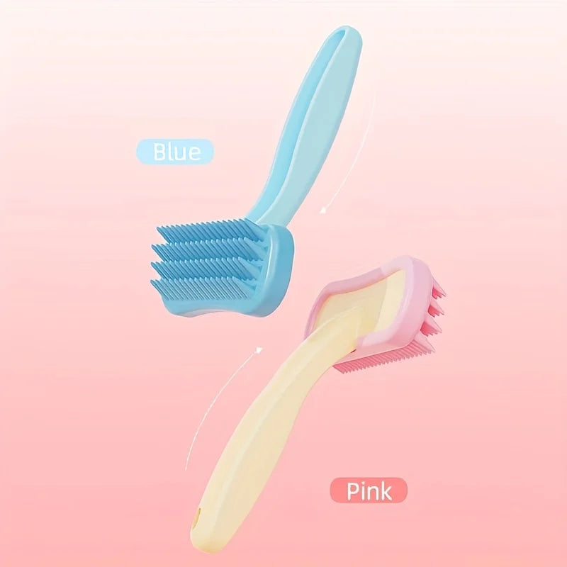Gentle Pet Grooming Brush for Cats Dogs & Rabbits