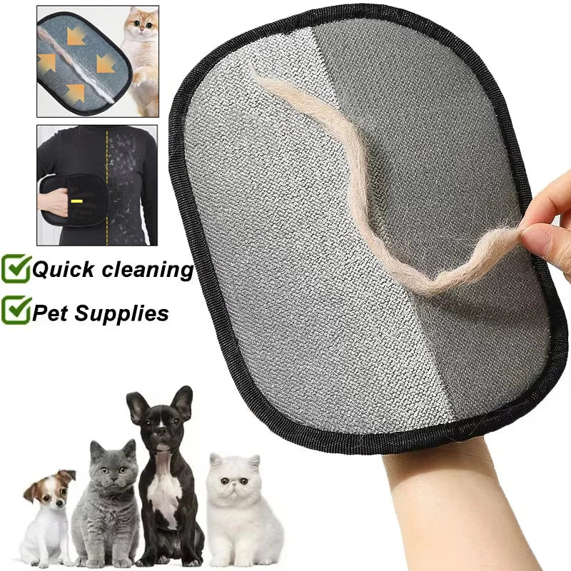 Reusable Pet Hair Remover Glove Washable & Portable