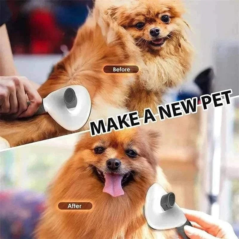 Dog Grooming Brush Massage Comb with Easy Clean FeatureThe Dog Grooming Brush Massage Comb with Easy Clean Feature is designed to gently remove loose hair while eliminating tangles, knots, dander, and trapped dirt. IdealHappy PawsHappy PawsDog Grooming Brush