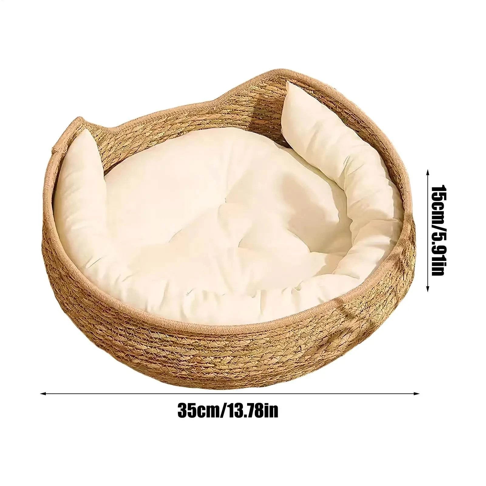 Bamboo Woven Pet Bed Sofa with Removable Cushion🛋️ Bamboo Woven Pet Bed Sofa with Removable Cushion
Upgrade your pet’s comfort with this beautifully crafted Bamboo Woven Pet Bed Sofa, designed for both style and Happy PawsHappy PawsBamboo Woven Pet Bed