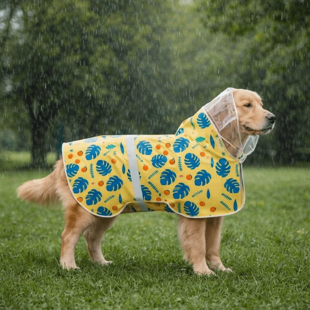 Adjustable Reflective Waterproof Dog Raincoat Jacket