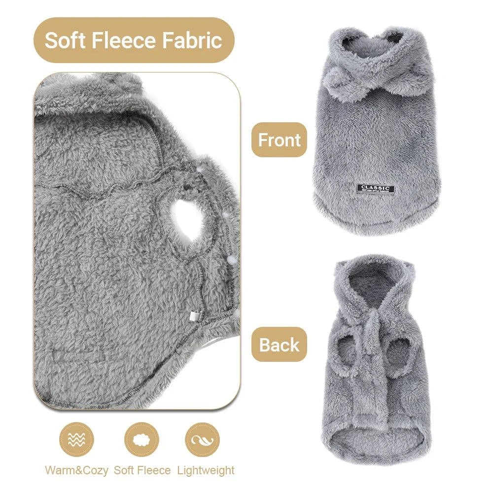 Soft Fleece Dog Hoodie Coat for Small & Medium Dogs🐶 Soft Fleece Dog Hoodie Coat for Small &amp; Medium Dogs
Keep your pet warm, cozy, and stylish with this Soft Fleece Dog Hoodie Coat designed for small and medium Happy PawsHappy PawsSoft Fleece Dog Hoodie