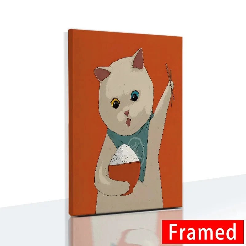 Funny Cute Cat Framed Canvas Wall Art🐾 Quirky Wall Art for Cat Lovers
Bring a playful touch to your space with this Funny Cute Cat Framed Canvas Wall Art! Featuring an adorable cat holding a phone, thiHappy PawsHappy PawsFunny Cute Cat Framed Canvas