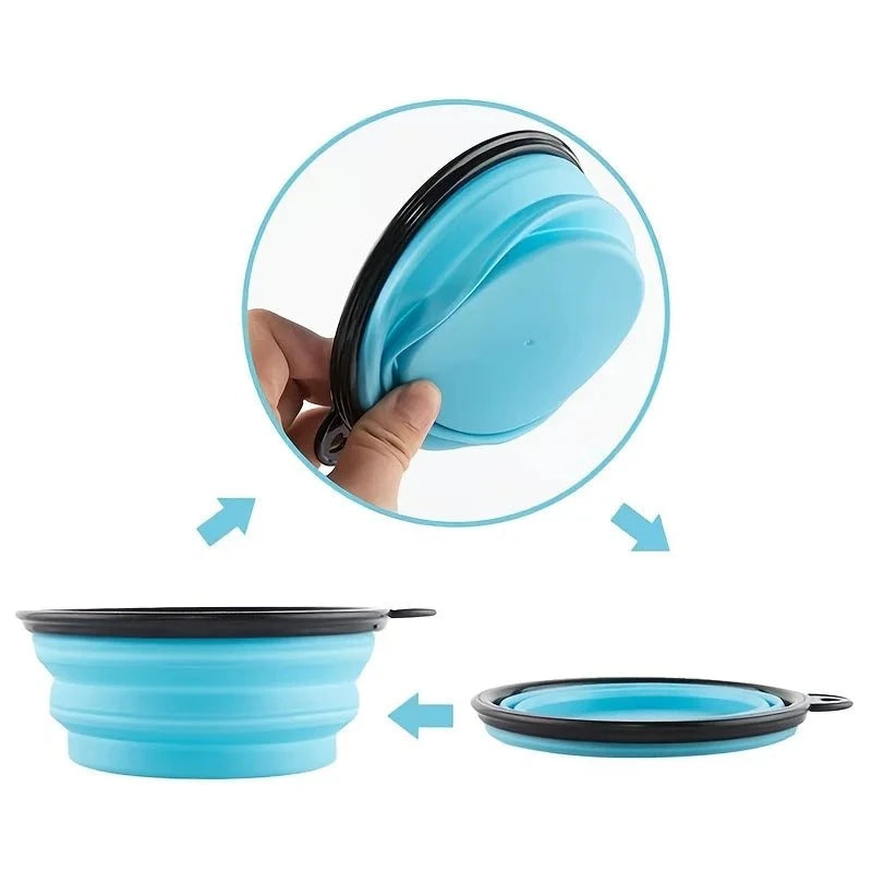 Collapsible Silicone Pets Bowl Portable Travel🐶 Collapsible Silicone Pet Bowl – Portable Travel DesignMake feeding and hydration easy anywhere you go with this Collapsible Silicone Pet Bowl, designed for traveHappy PawsHappy PawsCollapsible Silicone Pet Bowl