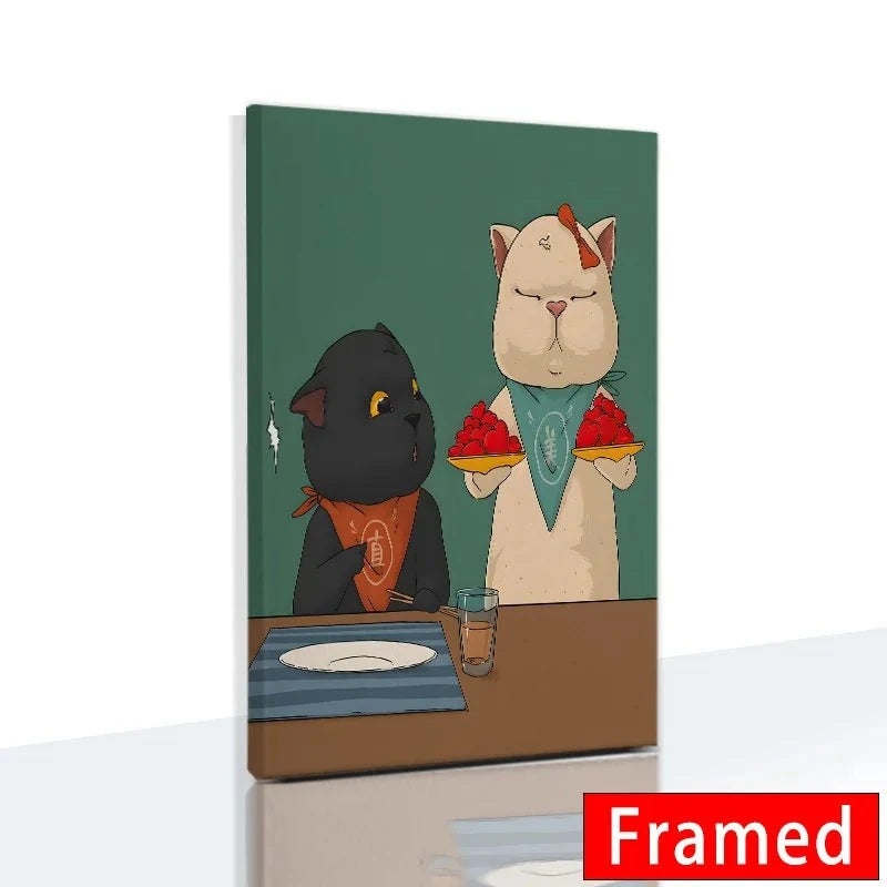 Funny Cute Cat Framed Canvas Wall Art🐾 Quirky Wall Art for Cat Lovers
Bring a playful touch to your space with this Funny Cute Cat Framed Canvas Wall Art! Featuring an adorable cat holding a phone, thiHappy PawsHappy PawsFunny Cute Cat Framed Canvas