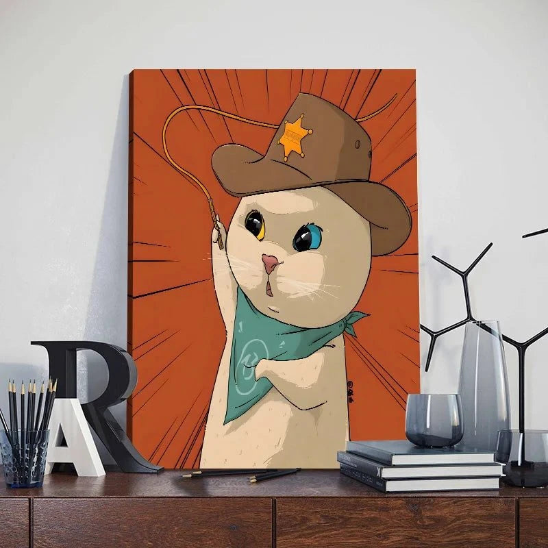 Funny Cute Cat Framed Canvas Wall Art🐾 Quirky Wall Art for Cat Lovers
Bring a playful touch to your space with this Funny Cute Cat Framed Canvas Wall Art! Featuring an adorable cat holding a phone, thiHappy PawsHappy PawsFunny Cute Cat Framed Canvas