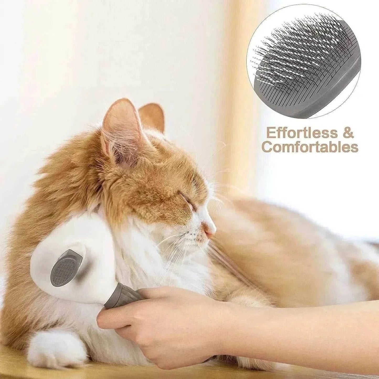 Dog Grooming Brush Massage Comb with Easy Clean FeatureThe Dog Grooming Brush Massage Comb with Easy Clean Feature is designed to gently remove loose hair while eliminating tangles, knots, dander, and trapped dirt. IdealHappy PawsHappy PawsDog Grooming Brush