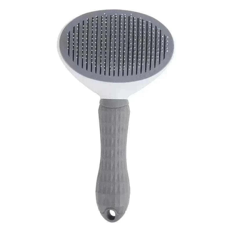 Dog Grooming Brush Massage Comb with Easy Clean FeatureThe Dog Grooming Brush Massage Comb with Easy Clean Feature is designed to gently remove loose hair while eliminating tangles, knots, dander, and trapped dirt. IdealHappy PawsHappy PawsDog Grooming Brush