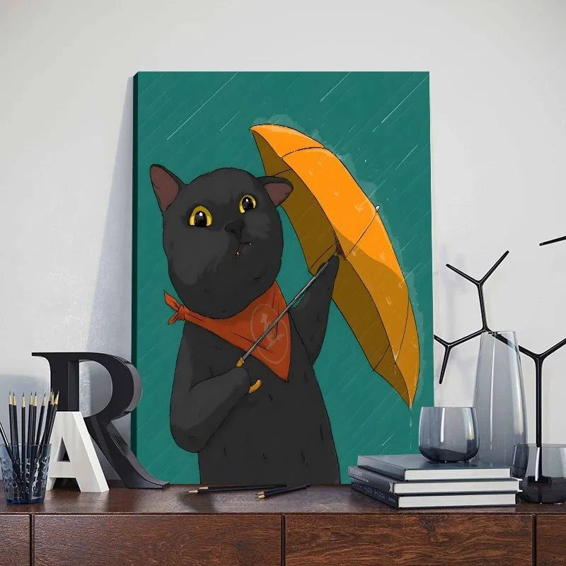 Funny Cute Cat Framed Canvas Wall Art🐾 Quirky Wall Art for Cat Lovers
Bring a playful touch to your space with this Funny Cute Cat Framed Canvas Wall Art! Featuring an adorable cat holding a phone, thiHappy PawsHappy PawsFunny Cute Cat Framed Canvas
