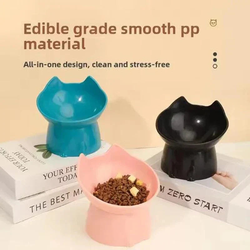 Elevated Cat Dog Neck Supporting Bowl