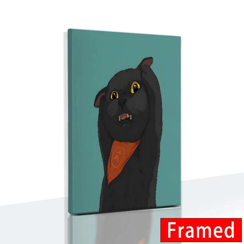 Funny Cute Cat Framed Canvas Wall Art🐾 Quirky Wall Art for Cat Lovers
Bring a playful touch to your space with this Funny Cute Cat Framed Canvas Wall Art! Featuring an adorable cat holding a phone, thiHappy PawsHappy PawsFunny Cute Cat Framed Canvas