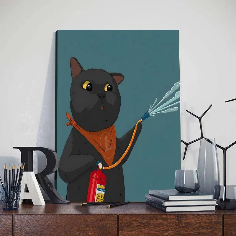 Funny Cute Cat Framed Canvas Wall Art🐾 Quirky Wall Art for Cat Lovers
Bring a playful touch to your space with this Funny Cute Cat Framed Canvas Wall Art! Featuring an adorable cat holding a phone, thiHappy PawsHappy PawsFunny Cute Cat Framed Canvas