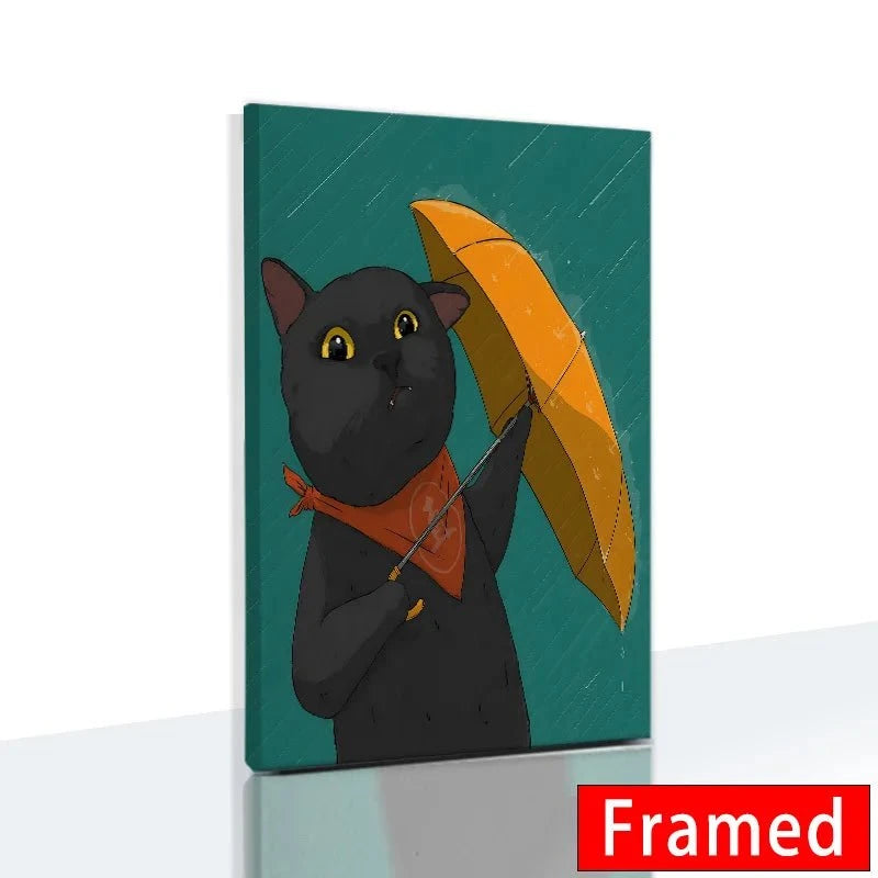 Funny Cute Cat Framed Canvas Wall Art🐾 Quirky Wall Art for Cat Lovers
Bring a playful touch to your space with this Funny Cute Cat Framed Canvas Wall Art! Featuring an adorable cat holding a phone, thiHappy PawsHappy PawsFunny Cute Cat Framed Canvas