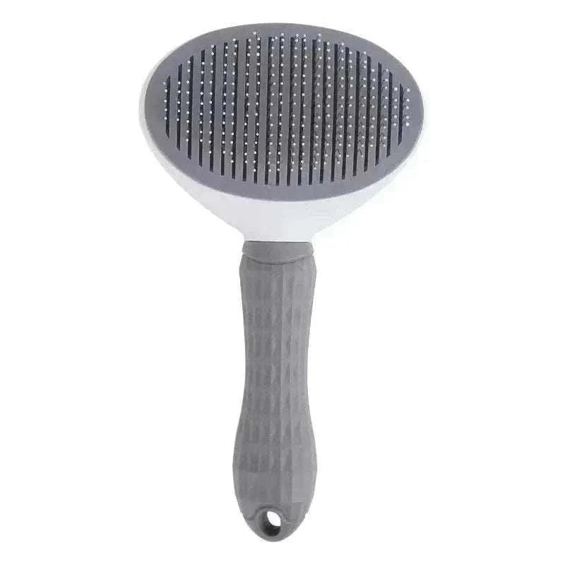 Dog Grooming Brush Massage Comb with Easy Clean FeatureThe Dog Grooming Brush Massage Comb with Easy Clean Feature is designed to gently remove loose hair while eliminating tangles, knots, dander, and trapped dirt. IdealHappy PawsHappy PawsDog Grooming Brush