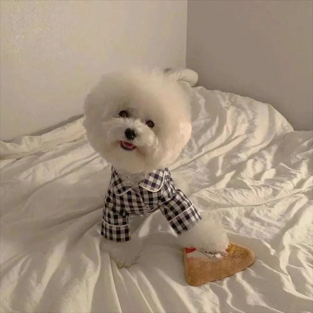 Pet Decoration Comfortable Ins Plaid Shirts