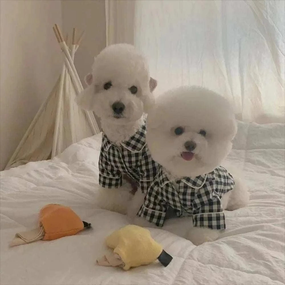 Pet Plaid Stylish & Comfy ShirtsDress your furry friends in style with these Pet Plaid Stylish &amp; Comfy Shirts. Designed for both cats and dogs, these shirts are made from soft, high-quality polHappy PawsHappy PawsPet Plaid Stylish & Comfy Shirts