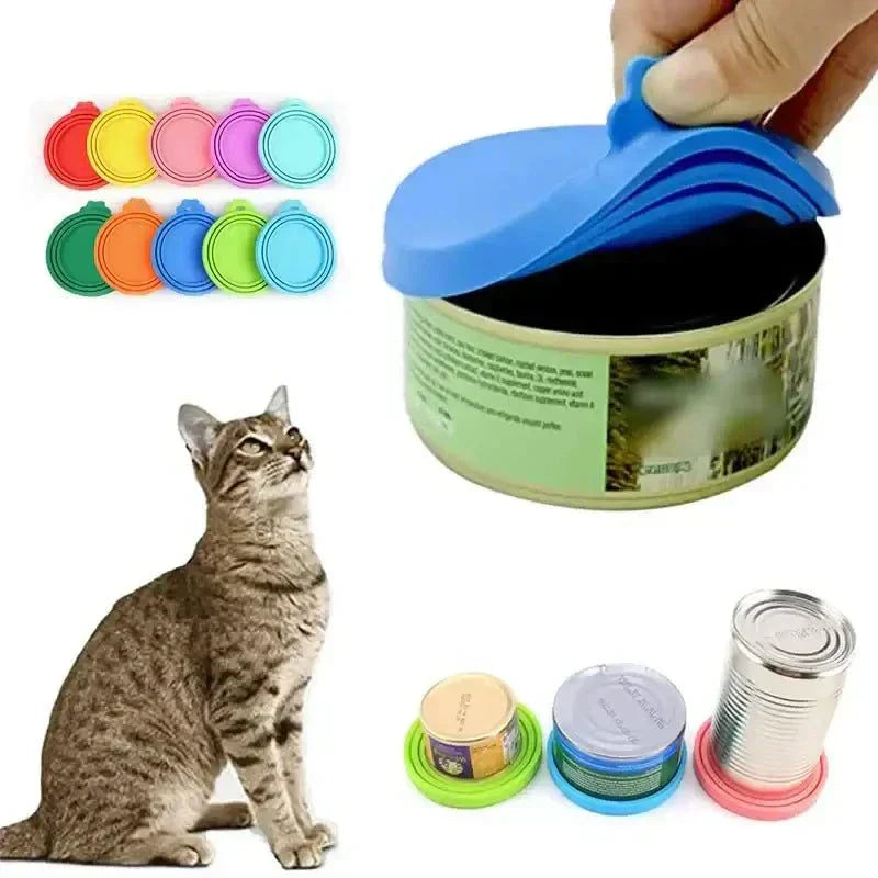 Colorful Reusable Pets Food Can Covers