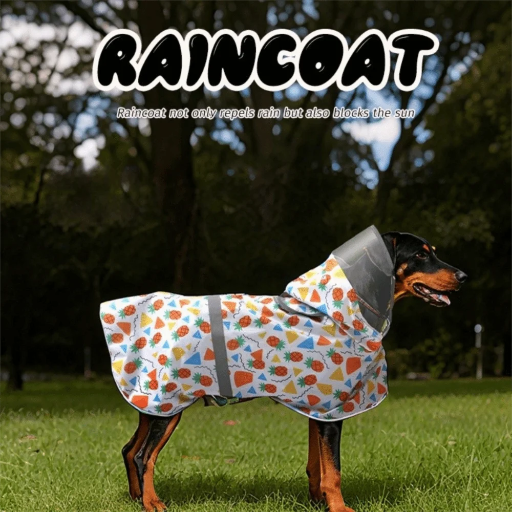 Adjustable Reflective Waterproof Dog Raincoat Jacket