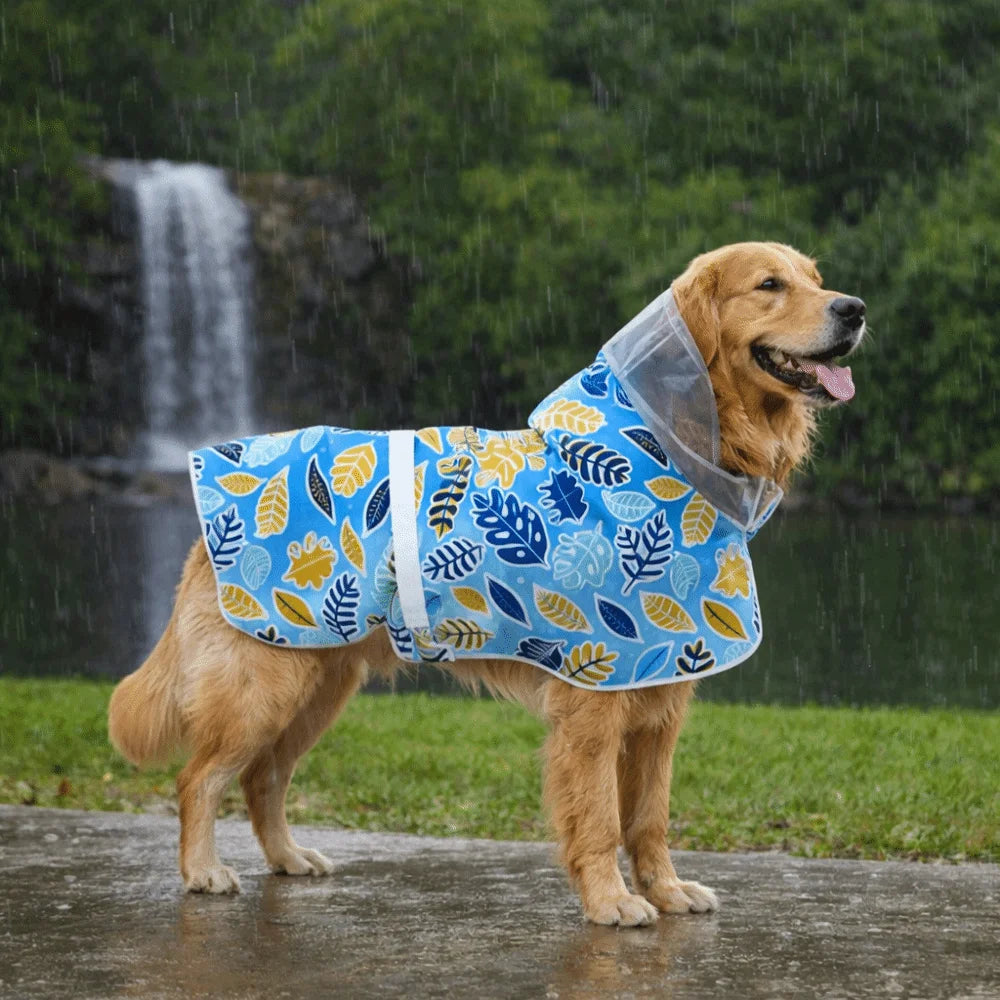 Adjustable Reflective Waterproof Dog Raincoat Jacket