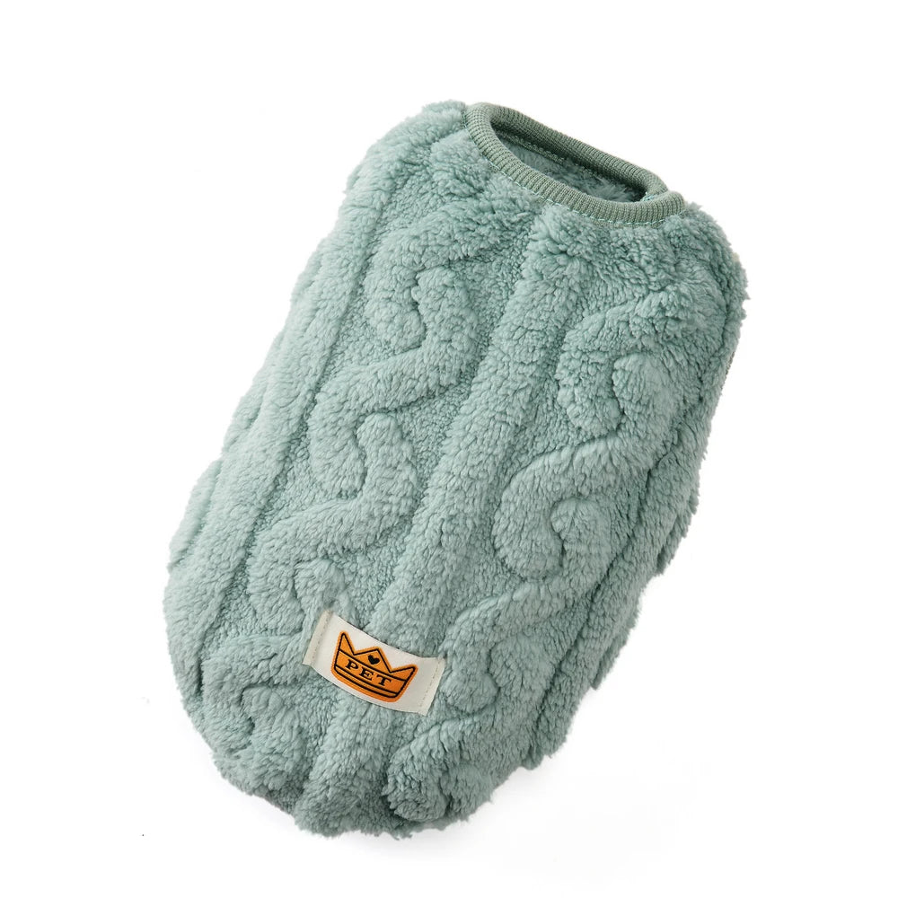 Soft Fleece Dog Sweater for Small Dogs & Cats